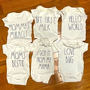 0-3 Month Onesies from Rae Dunn